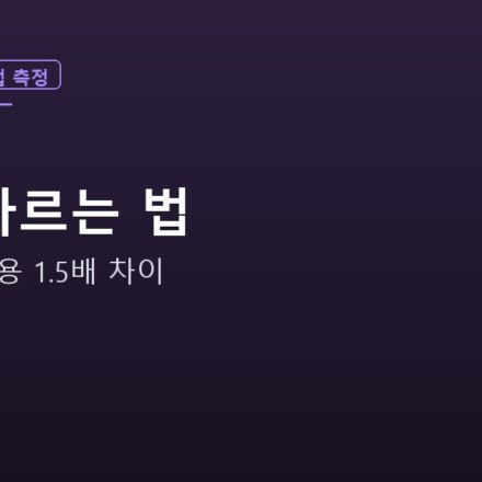 문서 분할 전략별 토큰 비용 실측 안내 그래픽 — 1.5배 차이