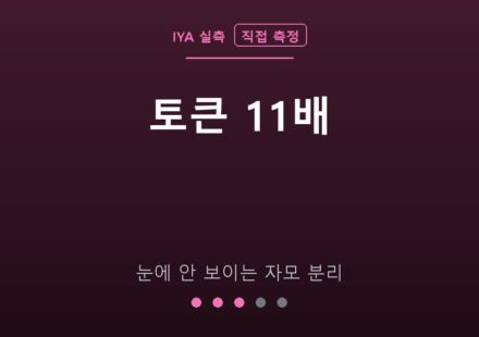토큰 11배 — 눈에 안 보이는 자모 분리 (IYA 직접 측정)