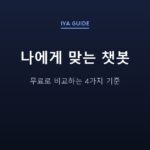 나에게 맞는 챗봇 — 무료로 비교하는 4가지 기준